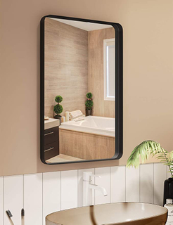 Miroir de salle de bain en métal
