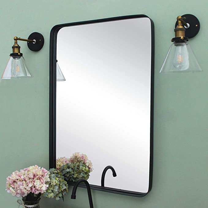 Miroir de salle de bain en métal